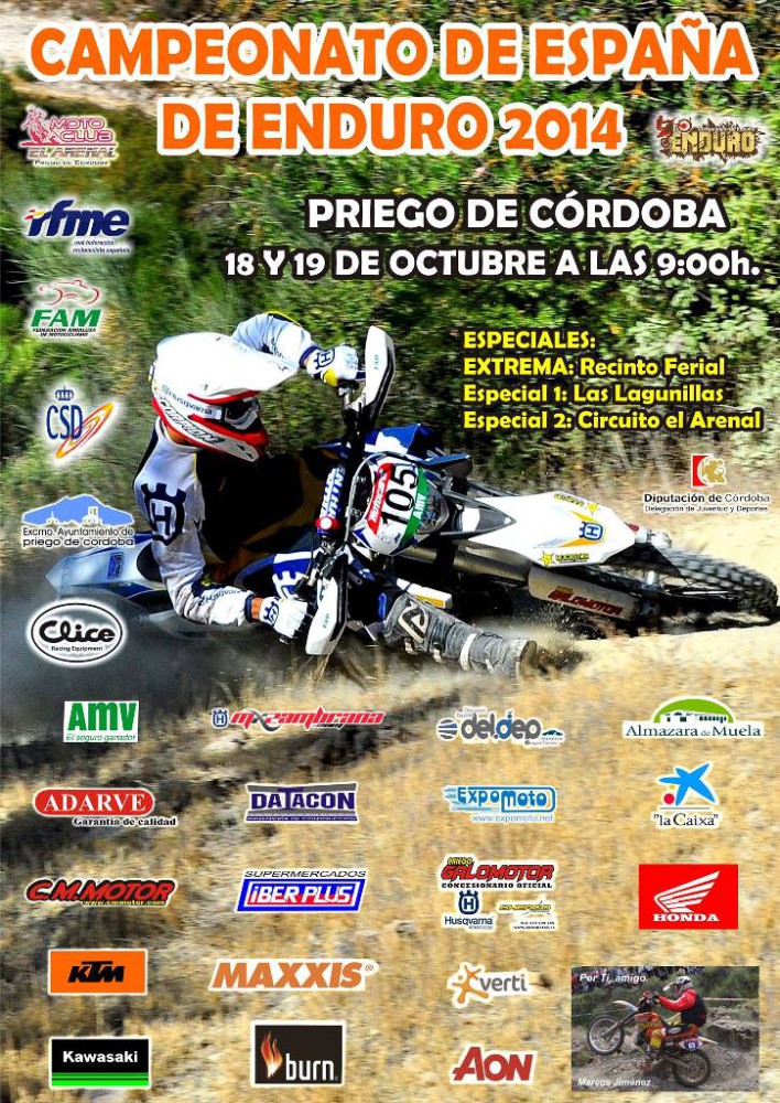 Priego de Córdoba cierra el nacional de Enduro 2014