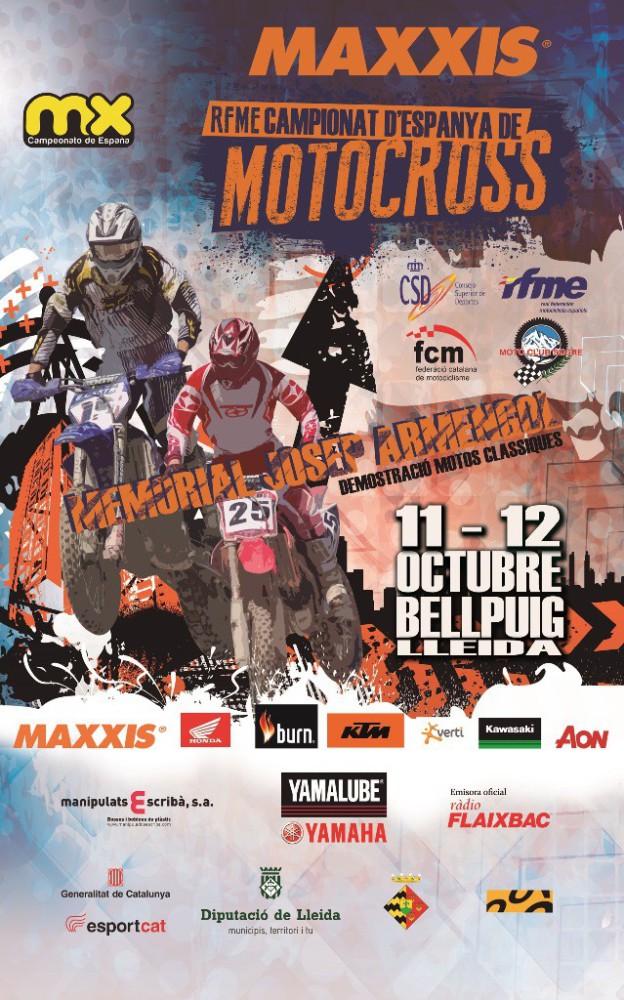 Bellpuig recibe el campeonato nacional de Motocross 2014
