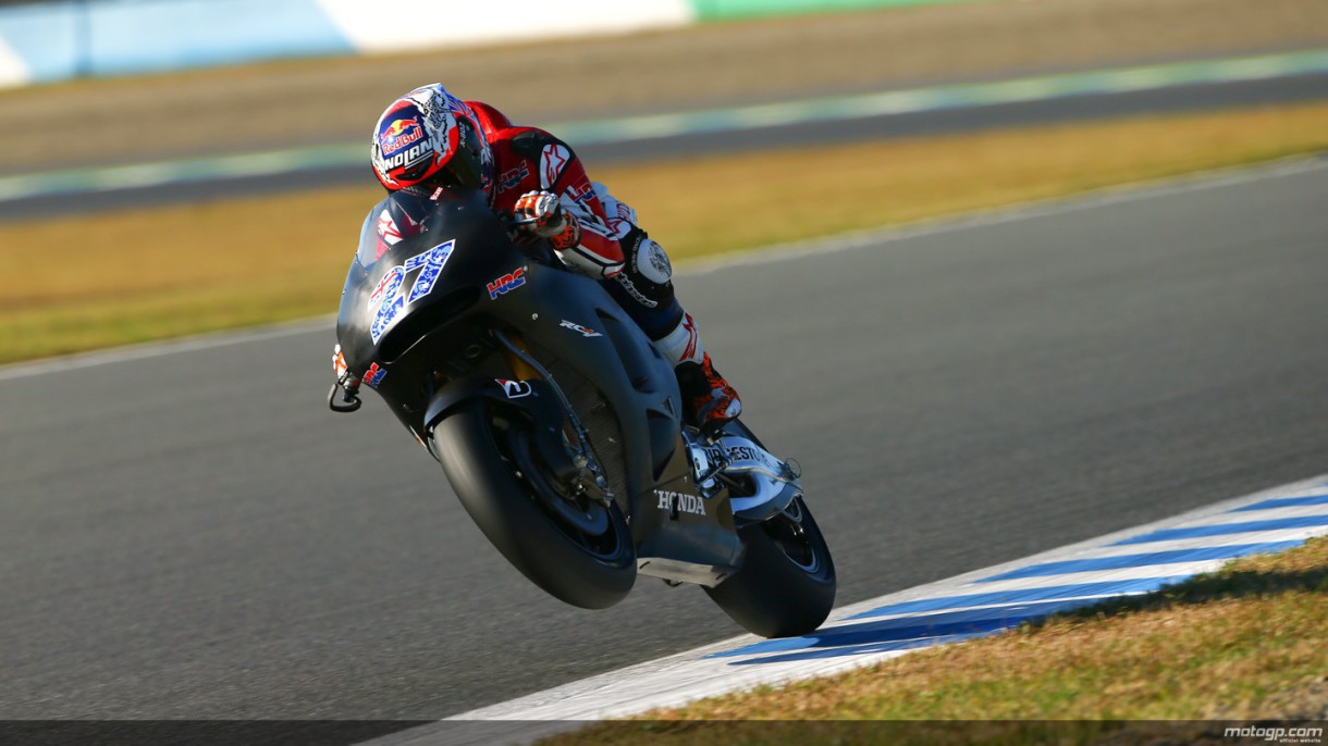 Casey Stoner cierra los test Honda MotoGP en Japón