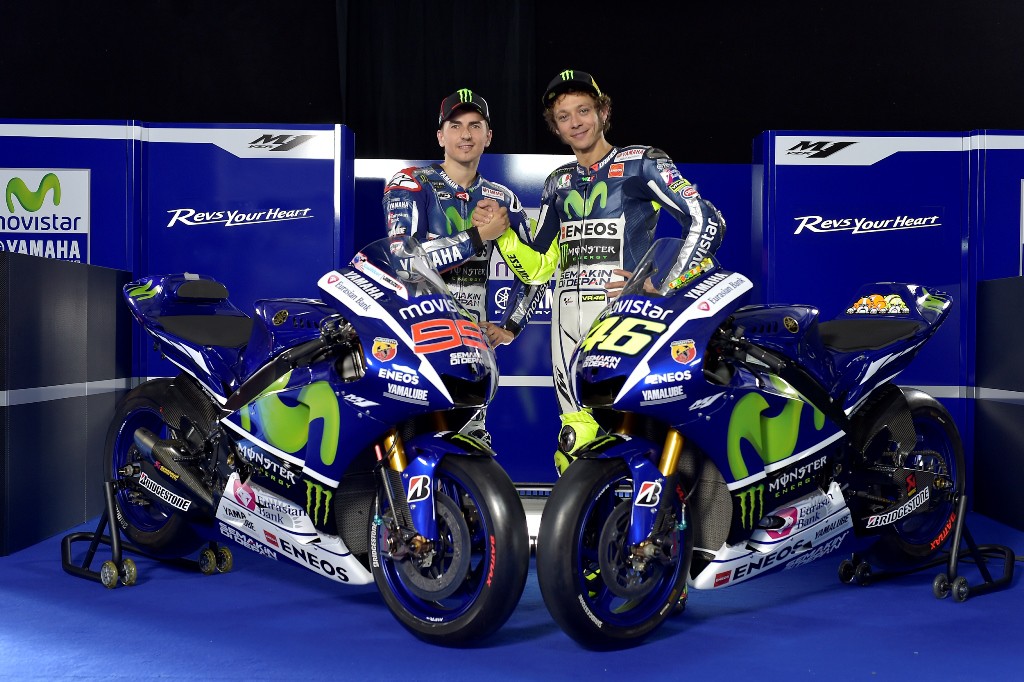 El Movistar Yamaha MotoGP con Lorenzo y Rossi se presenta en Madrid con éxito