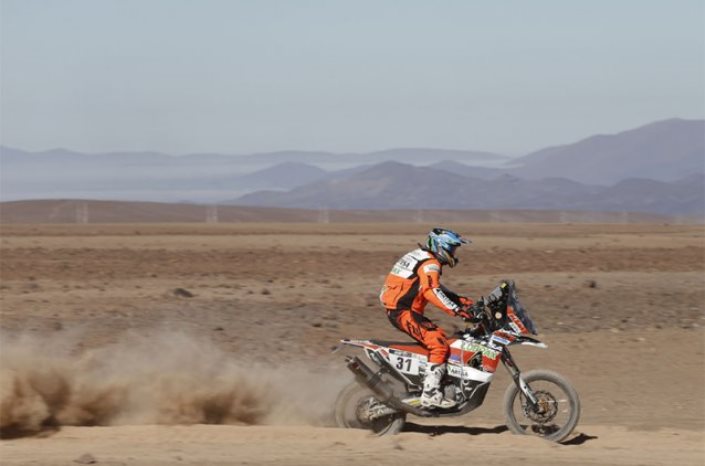 Quintanilla triunfa en la etapa 8 del Dakar 2015, Coma líder y Barreda KO