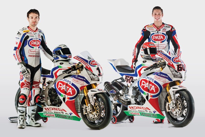 Guintoli y Van der Mark presentados con el Pata Honda SBK en Italia, Smith confirmado para SSP