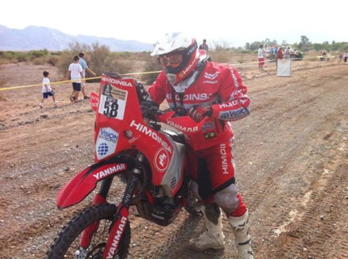 Especial Dakar 2015: Miguel Puertas, caída y lesión, pero con ganas de volver