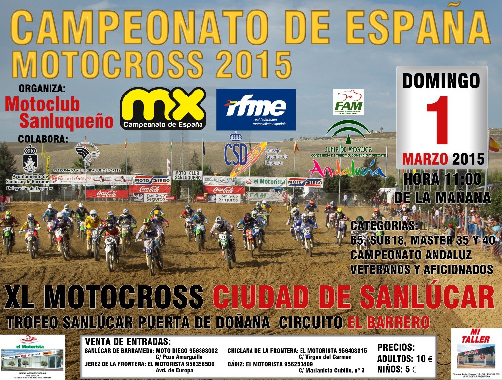 Las categorías nacionales de MXSub18, MX65, MXMáster 35 y MXMáster 40 inician la acción 2015