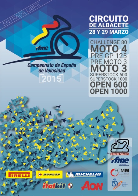 El Campeonato de España de Velocidad  2015 empezará en Albacete