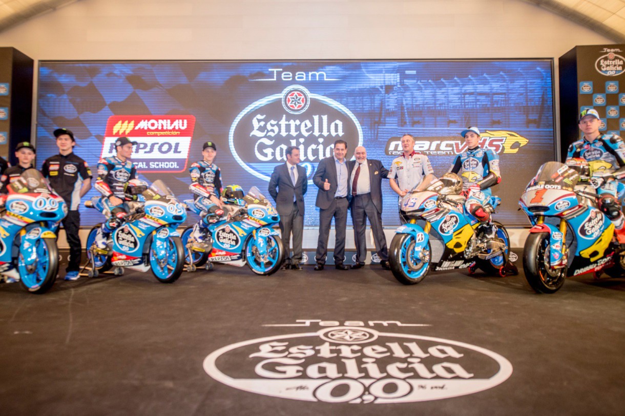 El Team Estrella Galicia 0,0 se presenta con todos sus pilotos para 2015