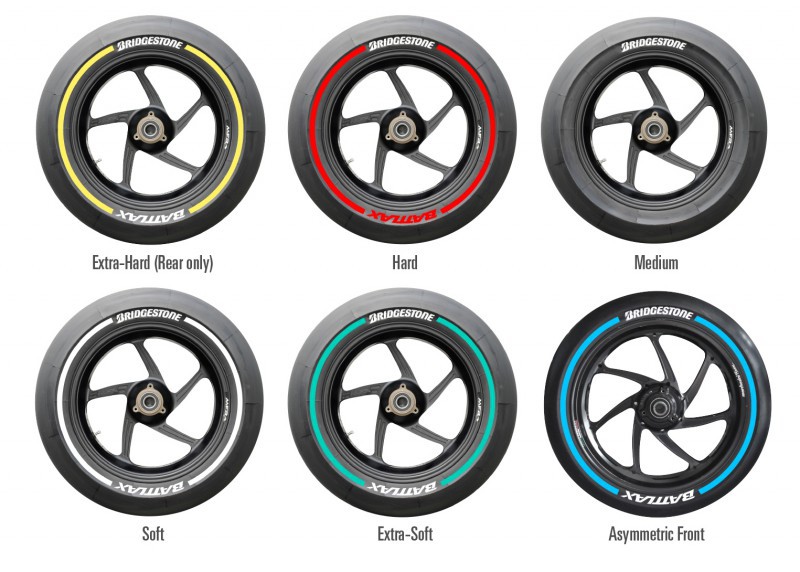 Bridgestone presenta los colores para cada neumático