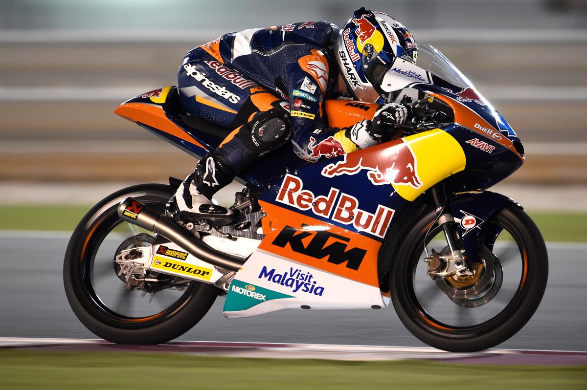Oliveira, Lowes y Márquez controlan la FP2 Moto3, Moto2 y MotoGP en Qatar