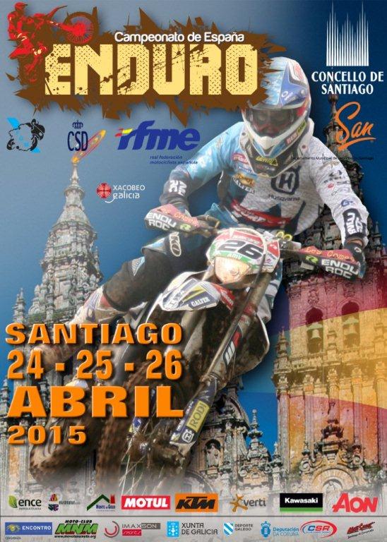 El Nacional de Enduro 2015 llega a la tercera cita en Santiago de Compostela