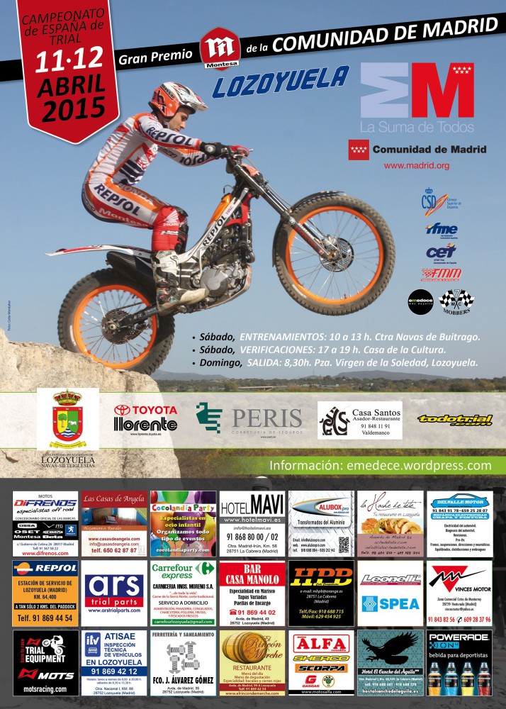 El Nacional de Trial 2015 llega a Lozoyela en Madrid