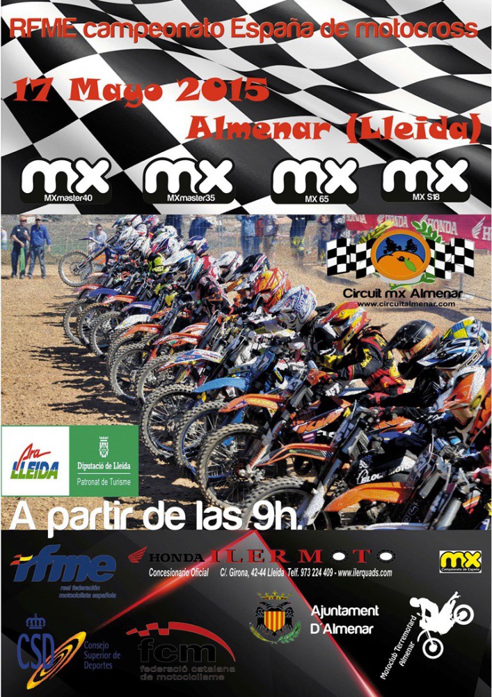 Almenar recibe a los pilotos del Nacional de Motocross