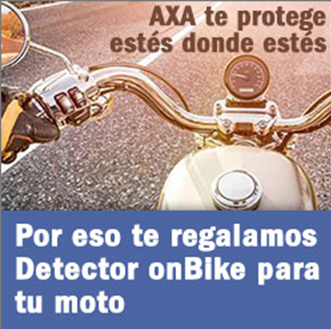 AXA y el Detector OnBike, tu mejor compañía sobre la moto