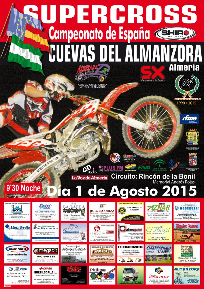 El Nacional 2015 de Supercross arranca en  Cuevas de Almanzora