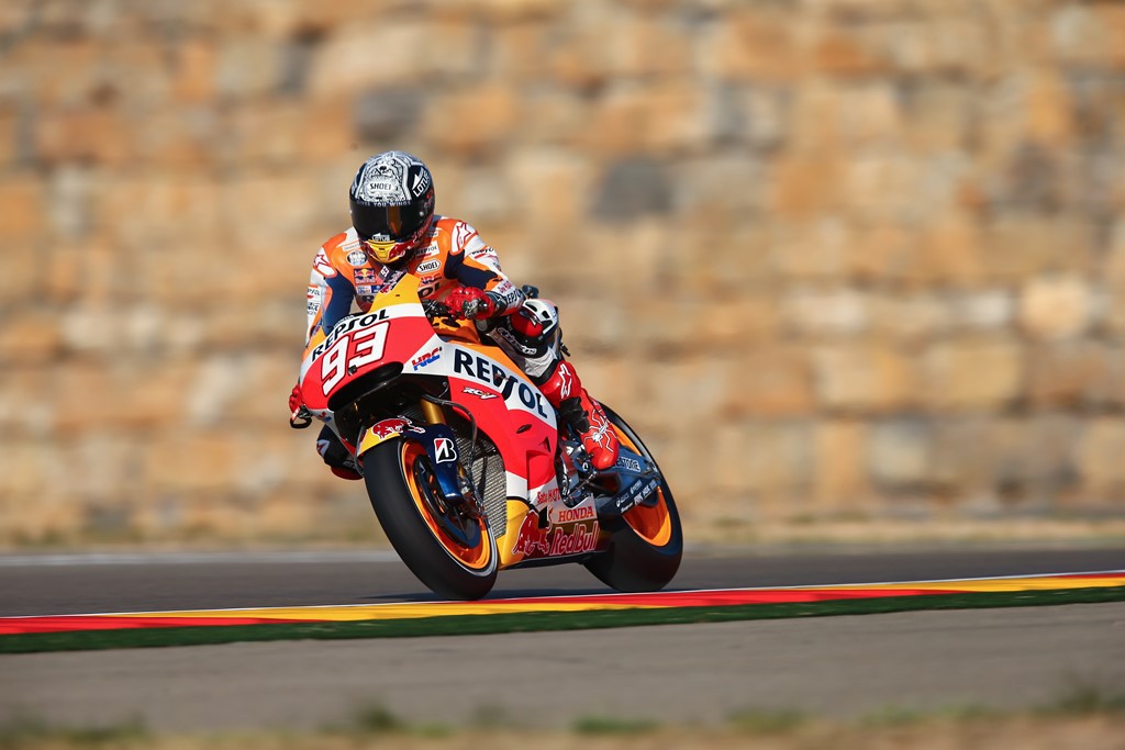 Marc Márquez logra la pole de MotoGP en Motorland Aragón, batiendo récords