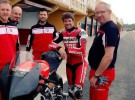 Carlos Checa participa en el test Ducati SBK en Valencia