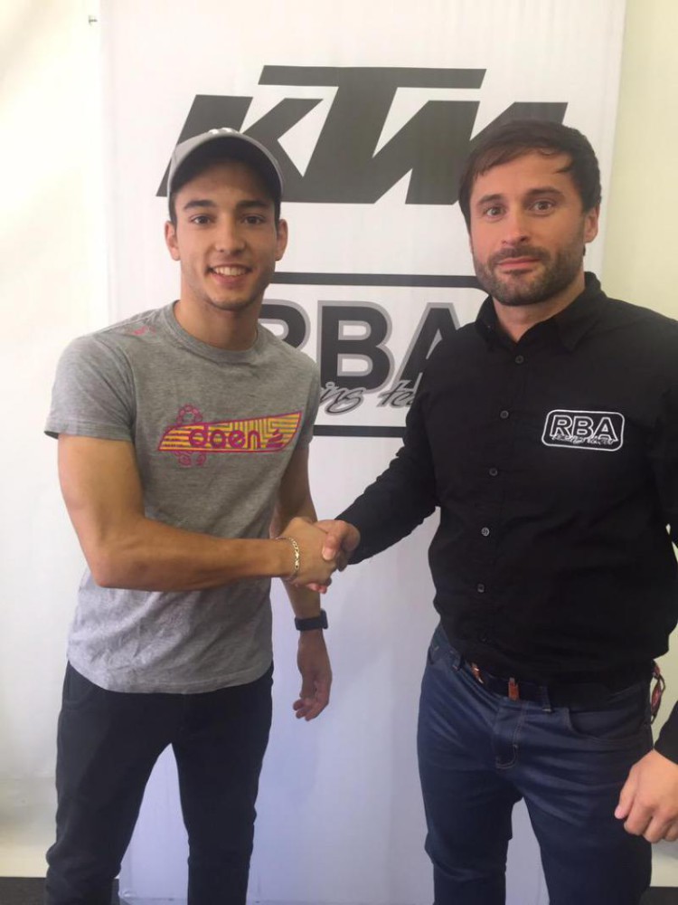 Juanfran Guevara y el equipo RBA Racing unidos para Moto3 en 2016