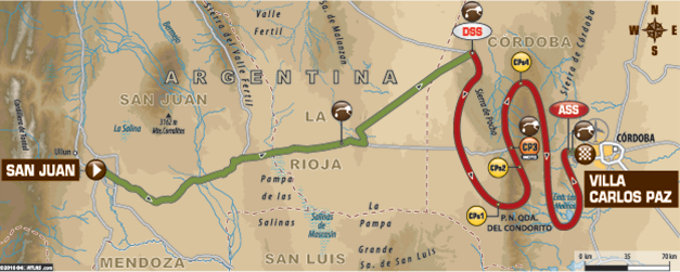 Dakar 2016 Etapa 12: San Juan – Villa Carlos Paz