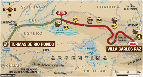 Dakar 2016 Etapa 2: Villa Carlos Paz – Termas Río Hondo