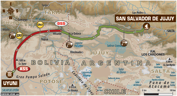 Dakar 2016 Etapa 5: San Salvador de Jujuy – Uyuni