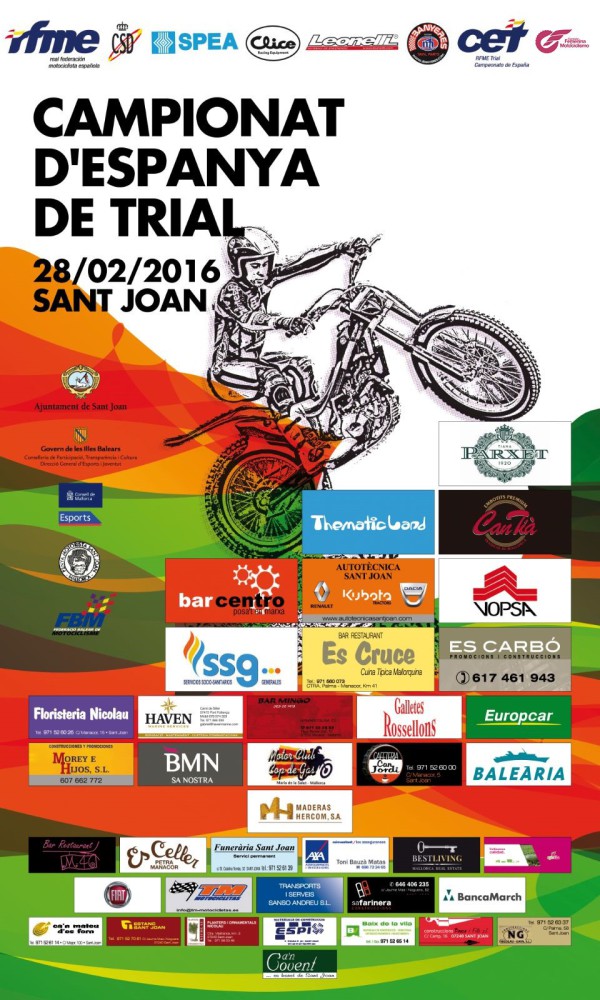 El Nacional de Trial 2016 llega a Sant Joan en Mallorca