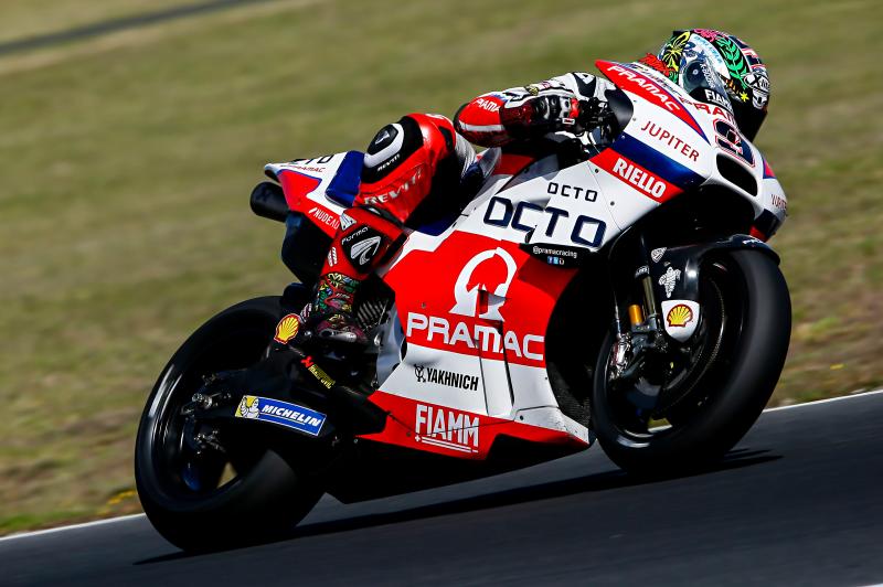 Danilo Petrucci se lesiona la mano en el test MotoGP de Australia