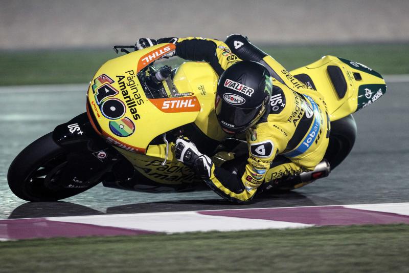 Rins y Navarro los más rápidos del día 1 de test Moto2 y Moto3 en Qatar