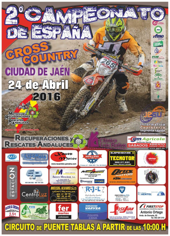 El Nacional de Cross Country 2016 llega a Jaén