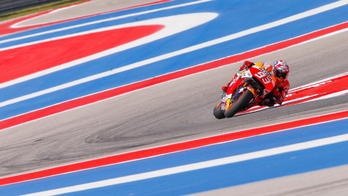 Marc Márquez triunfa en la carrera de MotoGP en Austin, Lorenzo 2º y Iannone 3º