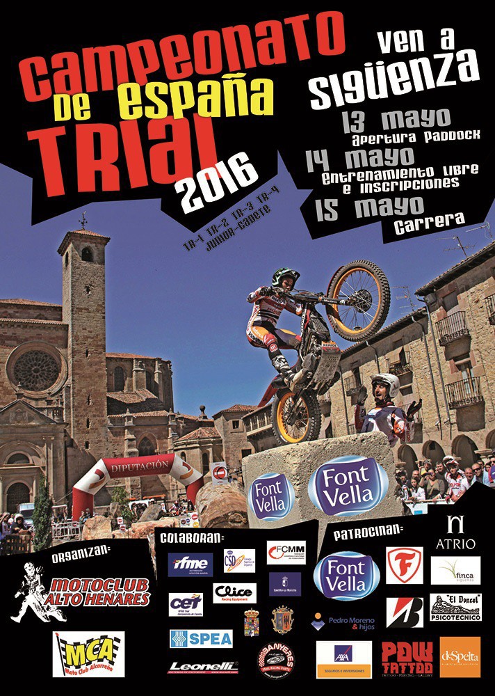 El Campeonato Nacional de Trial 2016 llega a Sigüenza