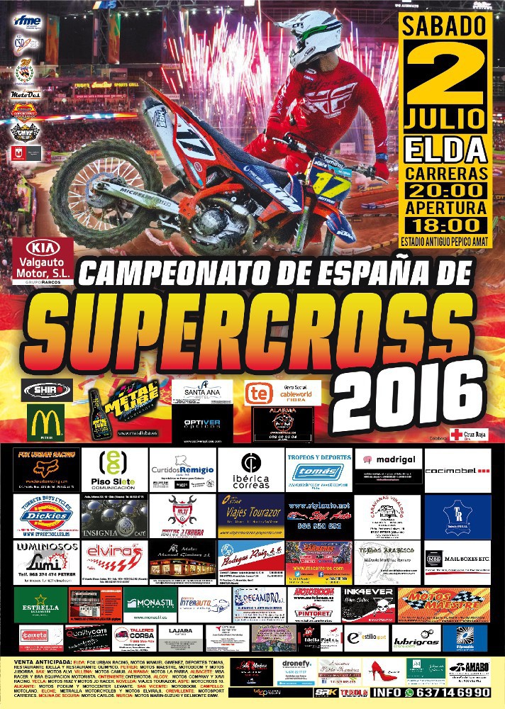 El Nacional de Supercross 2016 arranca en Elda