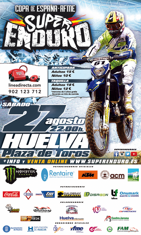 La Copa de España de Superenduro 2016 llega a Huelva