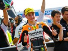 Lorenzo Baldassarri triunfa en casa y gana la carrera de Moto2 en Misano, Rins 2º