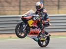 Navarro gana la carrera de Moto3 en Motorland Aragón y Binder Campeón del Mundo