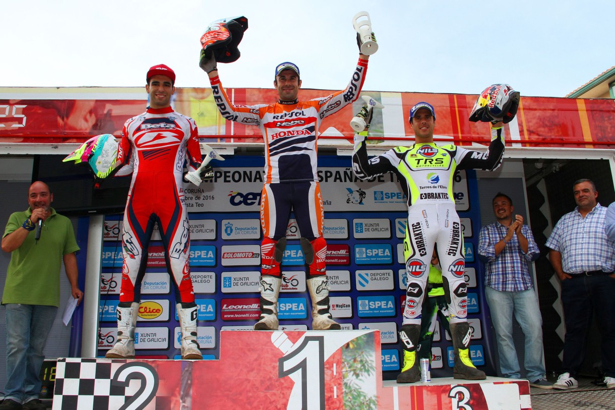 Toni Bou gana la cuarta cita del Nacional de Trial en La Coruña