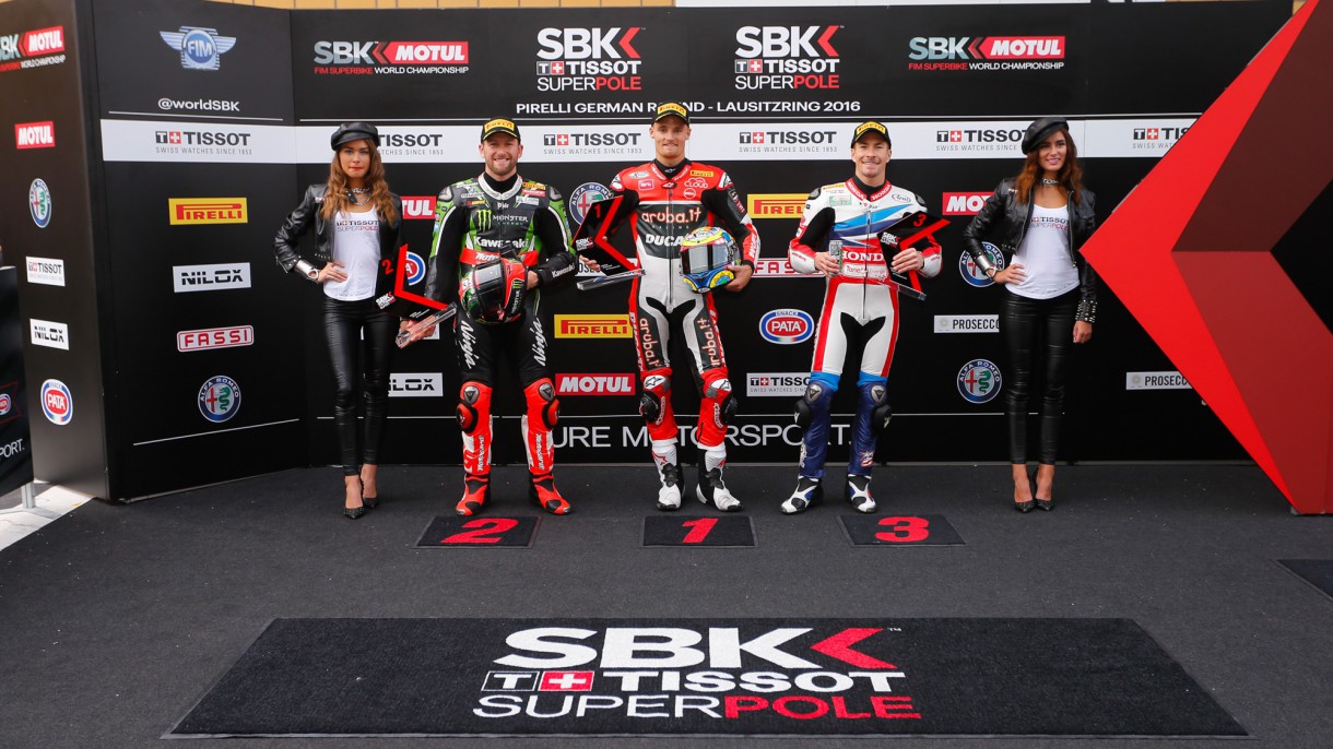 Chaz Davies marca la superpole de SBK en Lausitzring