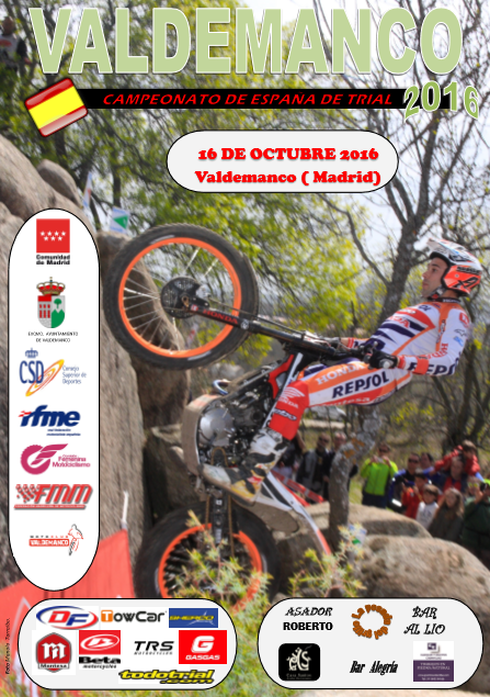 El Campeonato Nacional de Trial 2016 llega a Valdemanco