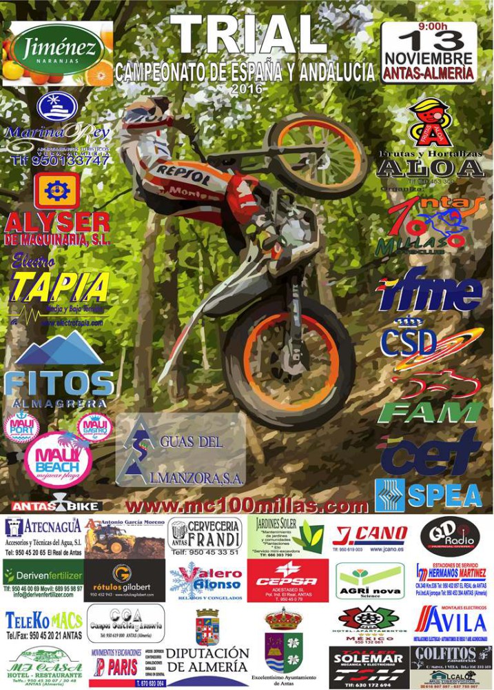 El Campeonato Nacional de Trial 2016 llega a Antas