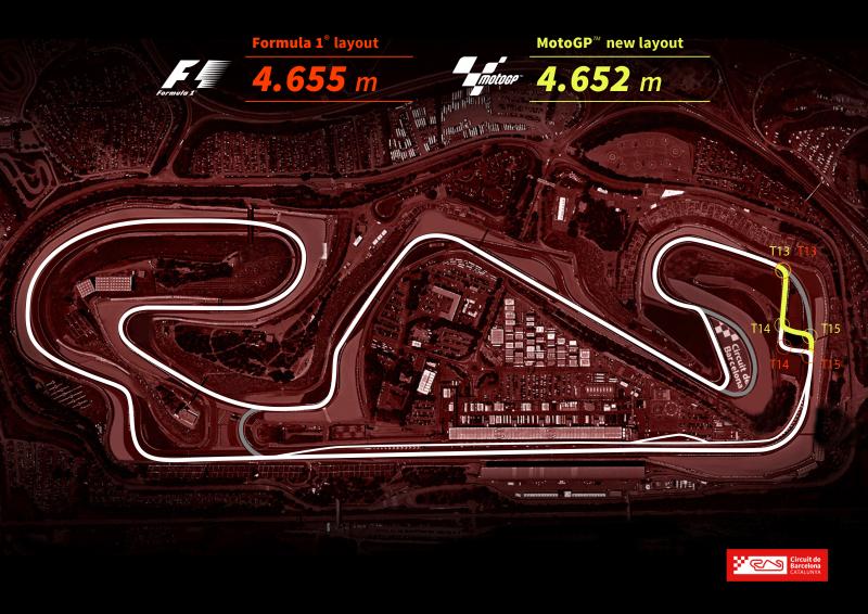 Modificaciones en el Circuit de Barcelona-Catalunya para MotoGP 2017