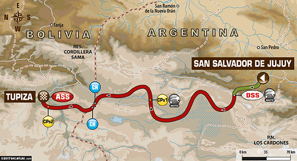 Dakar 2017: Etapa 4: San Salvador de Jujuy – Tupiza