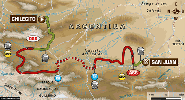 Dakar 2017: Etapa 10: Chilecito – San Juan