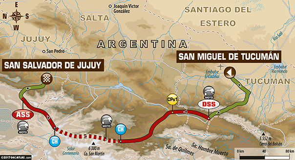 Dakar 2017: Etapa 3: San Miguel de Tucumán – San Salvador de Jujuy