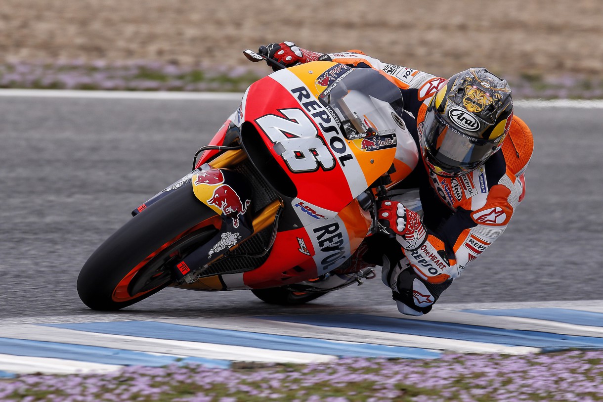 Pedrosa y Márquez disputan un test privado MotoGP en Jerez