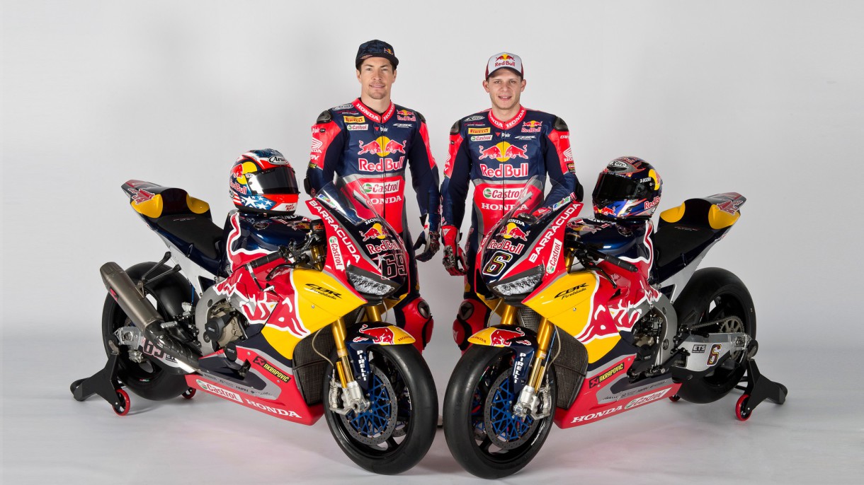 Nicky Hayden y Stefan Bradl presentan el Red Bull Honda SBK 2017