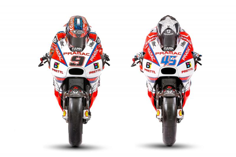 Redding y Petrucci presentan su Ducati del Pramac Racing MotoGP 2017