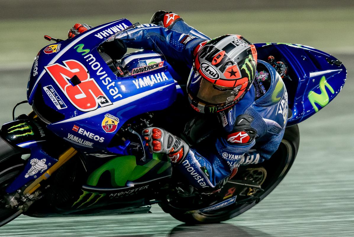 Maverick Viñales es el mejor del día 2 de test MotoGP 2017 en Qatar