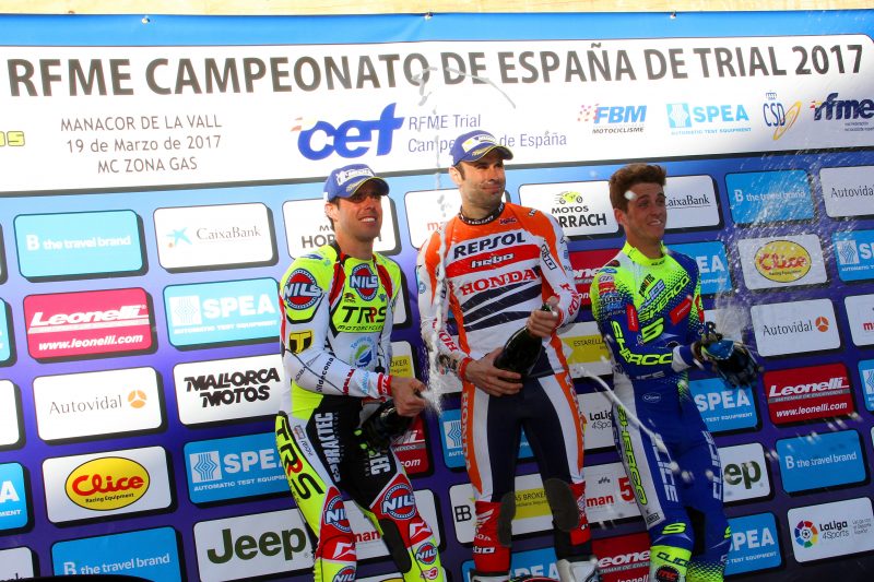 Toni Bou gana en la primera cita del Nacional de Trial en Mallorca