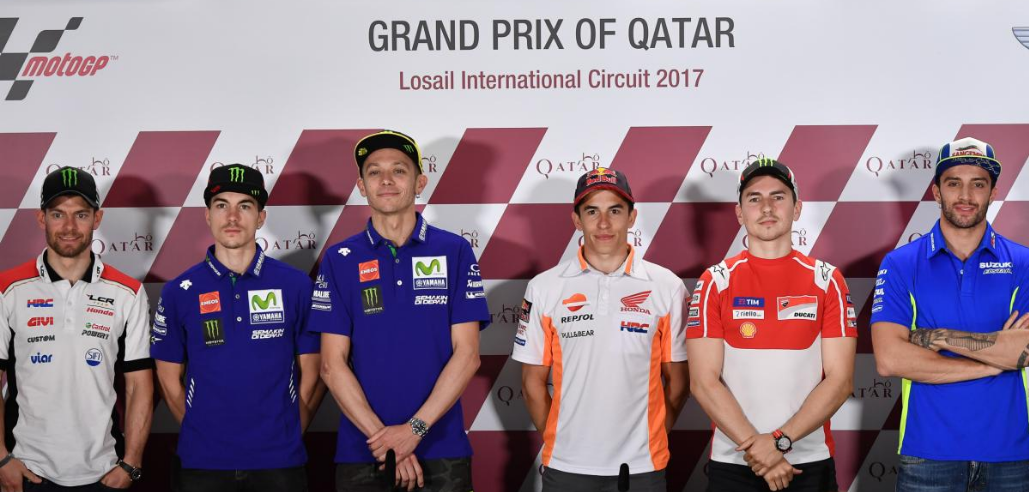 Rossi, Márquez, Viñales, Lorenzo, Iannone y Crutchlow protagonistas de la rueda prensa en Qatar