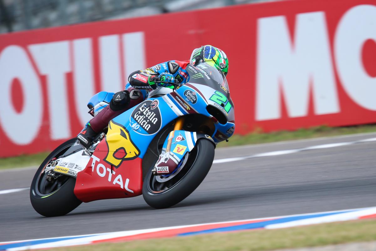 Franco Morbidelli gana la carrera de Moto2 en Argentina, con caída de Márquez