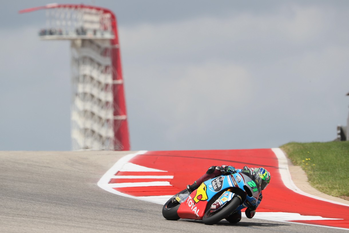 Franco Morbidelli consigue la pole de Moto2 en Austin, Pasini 2º y Márquez 3º