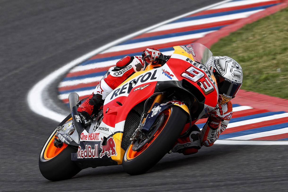 Marc Márquez logra la pole de MotoGP en Argentina, Abraham 2º y Crutchlow 3º